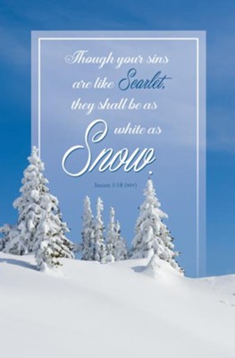 White As Snow (Isaiah 1:18, NIV) Bulletins, 100  - 