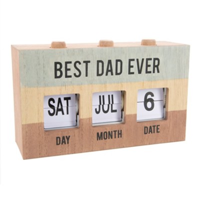 Best Dad Ever Perpetual Desk Calendar  -     By: Man Made
