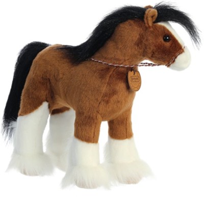 stuffed clydesdale horse