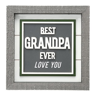 Best Grandpa Plaque  -     By: Man Made
