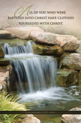Baptized Into Christ (Galatians 3:27, NIV) Bulletins, 100  - 