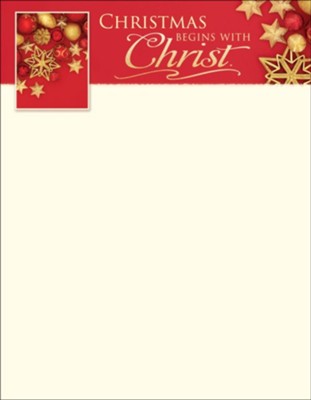 christian christmas letter paper