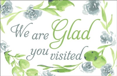 We Are Glad You Visited (Colossians 1:3) Postcards, 25  - 