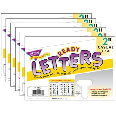 Ready Letters 2 Inch Casual Black Trend Enterprises Inc 