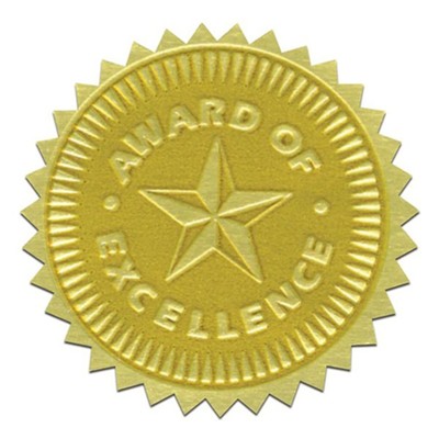 Gold Foil Embossed Seals Award Of - Christianbook.com