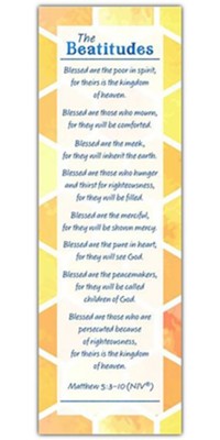 Beatitudes (Matthew 5:3-10, NIV) Bookmarks, 25  - 