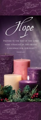 Hope (Isaiah 40:3) Fabric Banner 2' x 6' - Christianbook.com