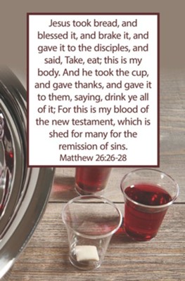 Jesus Took Bread (Matthew 26:26-28, KJV) Bulletins, 100  - 
