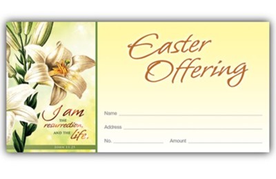 Package of 100 Celebrate Easter! Easter Offering Envelope NIV 