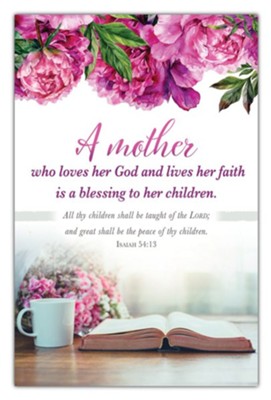 A Mother Who Loves Her God (Isaiah 54:13) Bulletins, 100