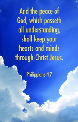 And The Peace (Philippians 4:7, KJV) Bulletins, 100  - 