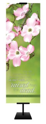 You Are Looking For Jesus (Matthew 28:5b-6a, CEB) Fabric Banner (2' x 6')  - 