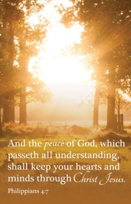 The Peace of God (Philippians 4:7, KJV) Bulletins, 100 - Christianbook.com