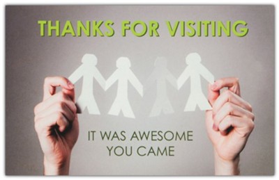 Thanks For Visiting Postcards, 25 - Christianbook.com