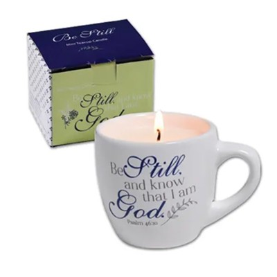 Be Still and Know, Teacup Candle   - 