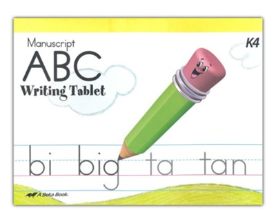 Abeka ABC Writing Tablet (Manuscript)   - 