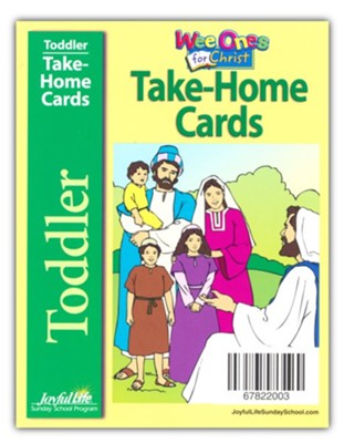 Toddler Take-Home Cards: Wee Ones for Christ   - 
