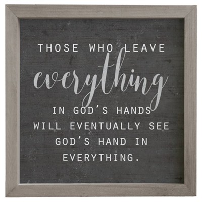 God's Hands, Rustic Frame - Christianbook.com