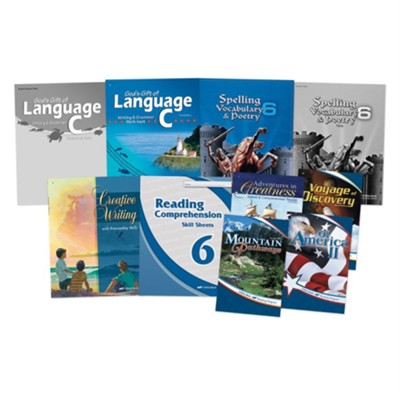 Abeka Grade 6 Homeschool Child Language Arts Kit  - 