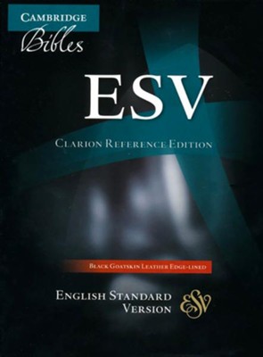 ESV Clarion Reference Bible, Goatskin leather, black  - 