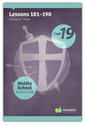Answers Bible Curriculum Middle School Unit 19 Student Guide (2nd Edition)  - 