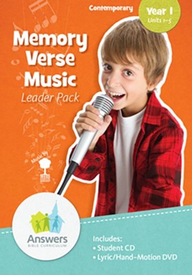 Memory Verse Music Leader Pack Year 1 (Units 1-5) Contemporary  - 