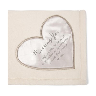 Missing You Plush Blanket  -     By: Comfort Collection
