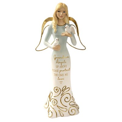 Guardian Angel Holding Dove Figurine  -     By: Comfort Collection
