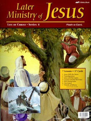 Abeka Later Ministry of Jesus Flash-a-Card Set   - 