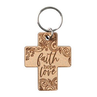 Faith Hope Love Keychain - Christianbook.com