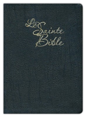 French Large Print Bible, Burgundy Thumb by Bible Society