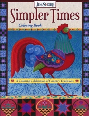 Simpler Times Adult Coloring Book  - 