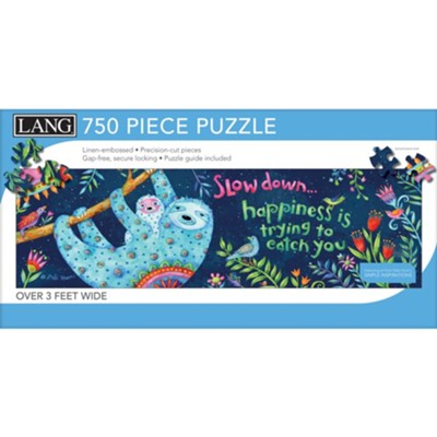 Slothiness, 750 Piece Panoramic Puzzle  -     By: Debi Hron
