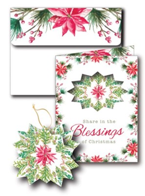 Blessings Christmas Cards With 3D Ornament, Box of 8  -     By: Lori Siebert
