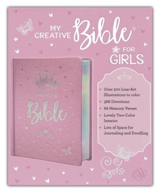 ESV My Creative Bible for Girls, Hardcover, LuxLeather, Pink   - 
