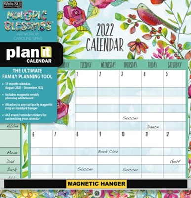 Multiple Blessings, 2022 Plan-It Wall Calendar: Caroline Simas - Christianbook.com