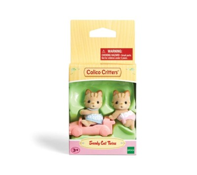 BNIB Calico Critters Sandy Cat Family and Sandy Cat Twins 