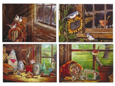 Barn Windows Thinking of You Cards, Box of 12  -     By: Carold Decker
