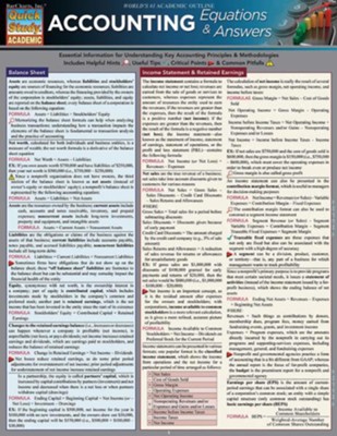 Accounting Equations & Answers, Laminated Guide  -     By: Michael P. Griffin
