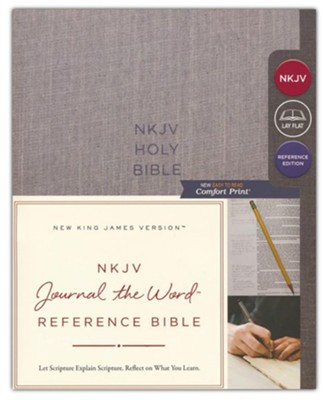 NKJV Comfort Print Journal the Word Reference Bible, Cloth over