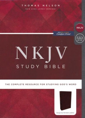 NKJV Comfort Print Study Bible, Premium Bonded Leather