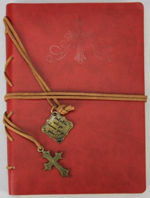 God Be with You, Red Journal with Charm  - 