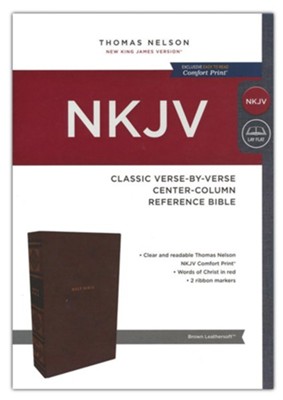 NKJV Classic Verse-by-Verse Center-Column Comfort Print Reference Bible ...