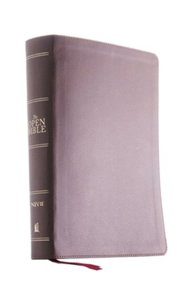 NIV Open Bible, Comfort Print--soft leather-look, brown  - 