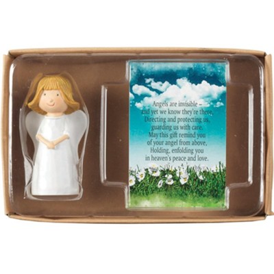 Angel with Folded Hands with Itty Bitty Blessings Card  - 