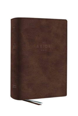 The NET Abide Bible, Comfort Print--soft leather-look, brown  -     Edited By: Taylor University Center
