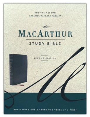 ESV MacArthur Study Bible, 2nd Edition--soft leather-look, black  -     Edited By: John F. MacArthur
