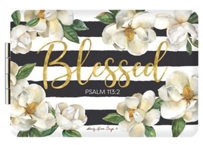 Blessed, Magnolia, Compact Pocket Mirror  -     By: Sandy Clough
