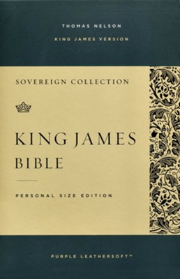 KJV Personal-Size Sovereign Collection Bible, Comfort Print--soft ...