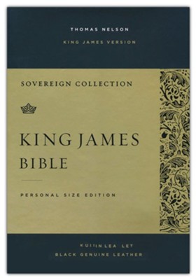 KJV Personal-Size Sovereign Collection Bible, Comfort Print--genuine ...